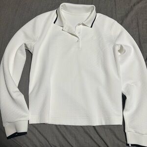 Lululemon Textured Long-Sleeve Tennis Polo Shirt